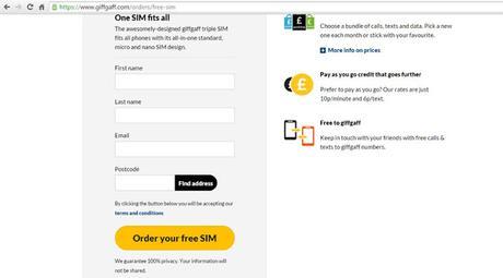 Comprar y recibir una SIM Prepago Inglesa desde España Comprar y recibir una SIM Prepago Inglesa desde España