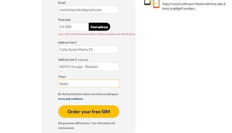 Comprar y recibir una SIM Prepago Inglesa desde España Comprar y recibir una SIM Prepago Inglesa desde España