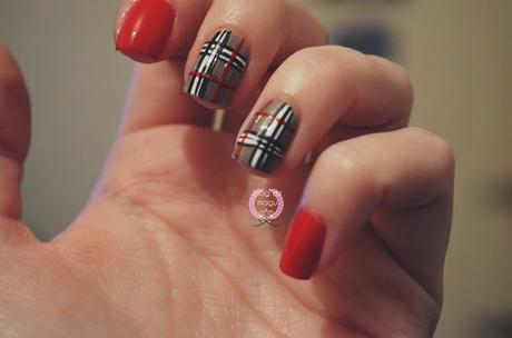 ♔ Manimonday - Look invernal para tus uñas: tartan #semanadeltartan / Nail Art ❀