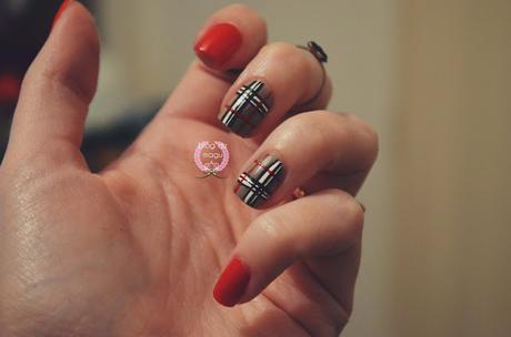 ♔ Manimonday - Look invernal para tus uñas: tartan #semanadeltartan / Nail Art ❀