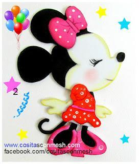 Dulceros de Minnie en foami paso a paso