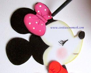 Dulceros de Minnie en foami paso a paso