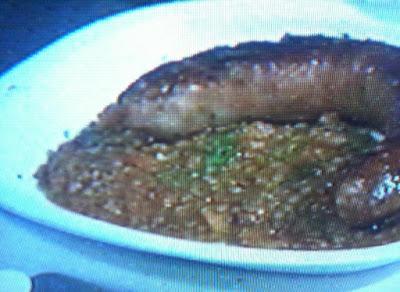 Lentejas guisada con butifarra