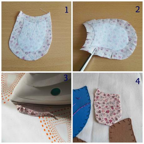 Escuela de Patchwork: aplicaciones de patchwork a punto escondido / Patchwork School: Appliqués in hidden stitch