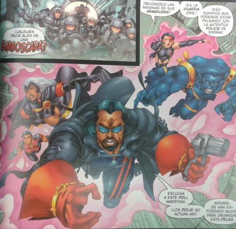 Los X-Men...contra la Benemérita!!(No,no es coña)