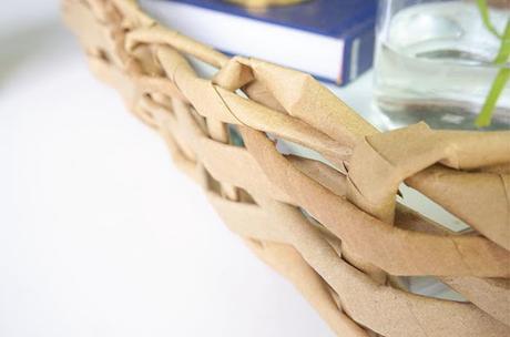 DIY: Una cesta con papel Kraft reciclado