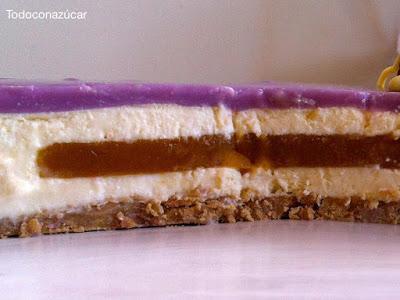 TARTA BAVAROISE DE MARACUYÁ Y YOGURT