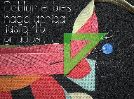 Coser biés en esquina