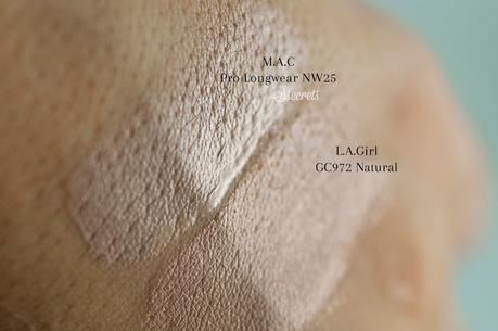 PRO LONGWEAR M.A.C  vs  PRO.CONCEAL L.A GIRL