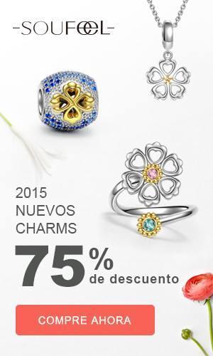 descuento, estilo pandora, charms, plata, plata de ley, soufeel, brazaletes, pendientes, necklaces, rings, earrings, anillos, joyas,