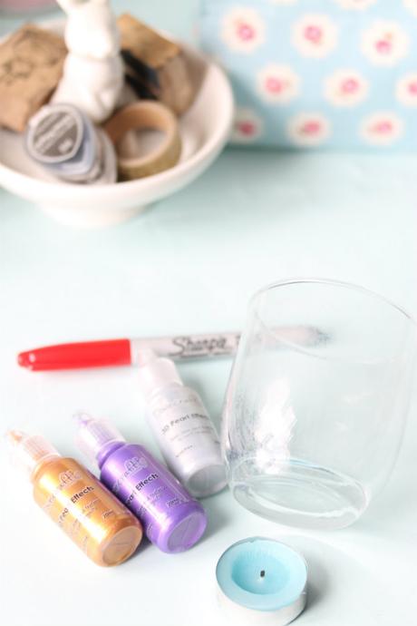 DIY Linterna marroqui floral (portavelas)