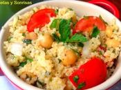 Cous cous garbanzos tomate limón