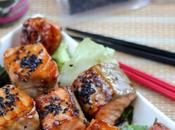 Descubre Japón esta receta salmón teriyaki sésamo negro