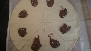 MINI CROISSANTS RELLENOS DE NUTELLA