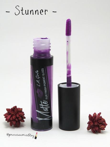 LABIALES MATTE FLAT FINISH PIGMENT GLOSS DE L.A GIRL (Reseña + Swatches)