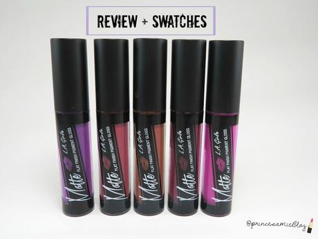 LABIALES MATTE FLAT FINISH PIGMENT GLOSS DE L.A GIRL (Reseña + Swatches)