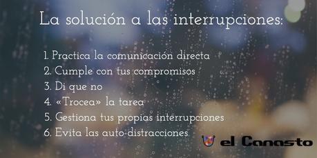 La solución a las interrupciones