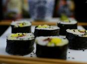 Maki sushi atún, mango apio.