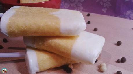 Polos de mango y coco