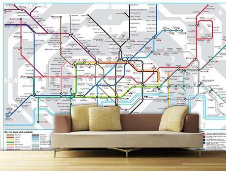 Decoración urbana inspirada en las líneas de metro Decoración urbana inspirada en las líneas de metro