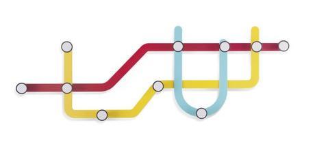 Perchero de pared Subway Perchero de pared Subway