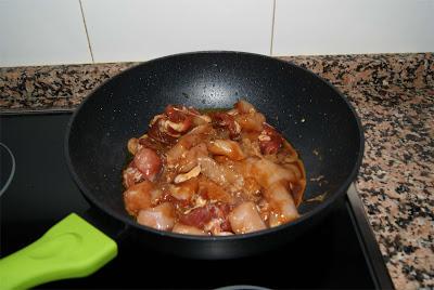 Carne con pimientos paso 4