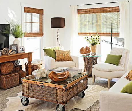 DECO: Bonito piso en blanco y madera