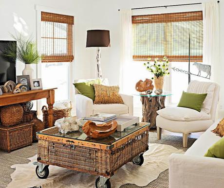 DECO: Bonito piso en blanco y madera