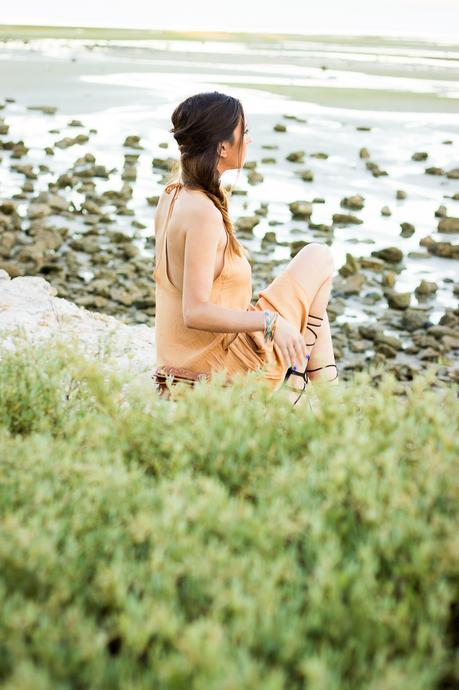 Halter Maxi Dress beach