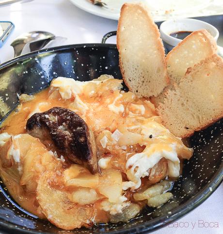 huevos rotos, foie y patatas Alba Granados bacoyboca