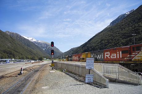 Viaje en el tren transalpino de Nueva Zelanda