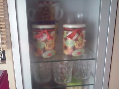 ♥ ♥ ♥ BOTES DE CRISTAL CON DECOUPAGE