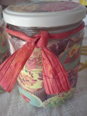 ♥ ♥ ♥ BOTES DE CRISTAL CON DECOUPAGE