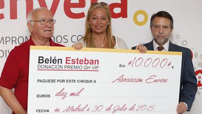 Belén Esteban dona 10.000 euros a 'Envera'