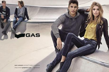 Stella Maxwell y Marc Marquez protagonistas de la nueva campaña de GAS