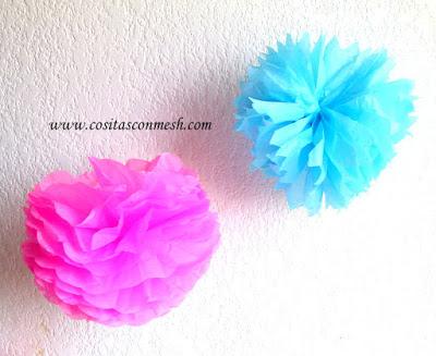 Cómo hacer pompones de papel para decoración
