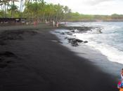 Punaluu Black Sand Beach. Island. Hawai