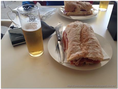 Bocadillo de jamón y caña de cerveza