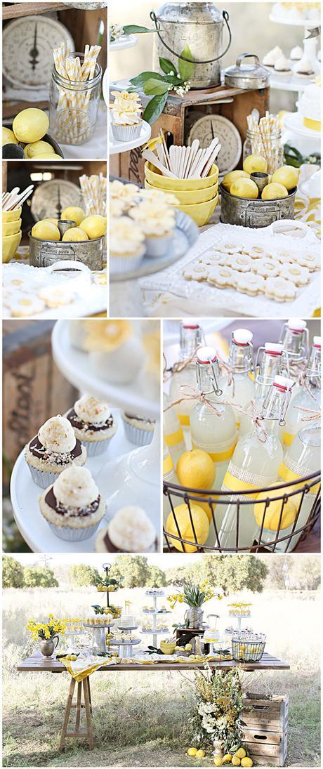 Ideas geniales para organizar una fiesta infantil en tu ciudad Lemon Dessert Table Feature on Love The Day