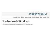 Gráficos publicados país sobre bomba atómica lanzada hiroshima