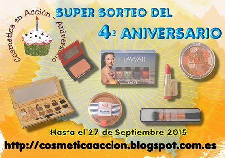 ¡Super SORTEO del 4º Aniversario del Blog – gana un completo kit de productos de maquillaje!