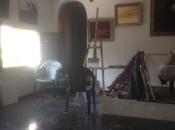 regata ".Óleo espátula lienzo. 2015020 cm.detalle...