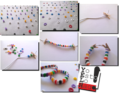 cómo hacer pulseras con hama beads o pyssla