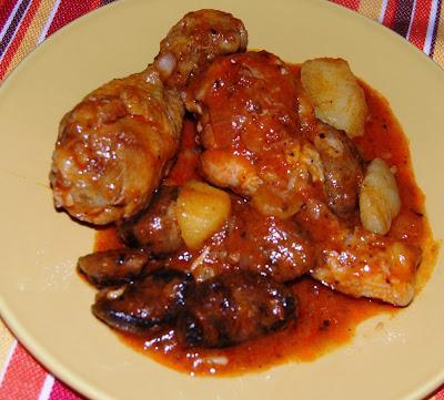 POLLO CON SETAS Y PATATAS - RETO SALADO CRI: BASILICATA