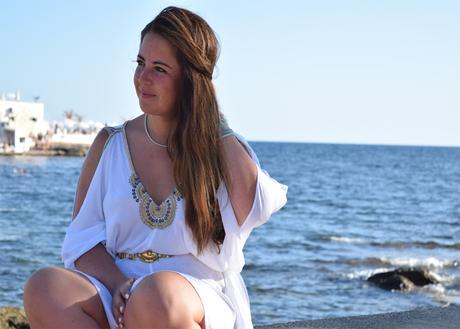 White Boho Dress