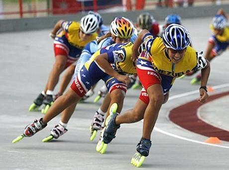 Patinaje un deporte de velocidad patinaje.