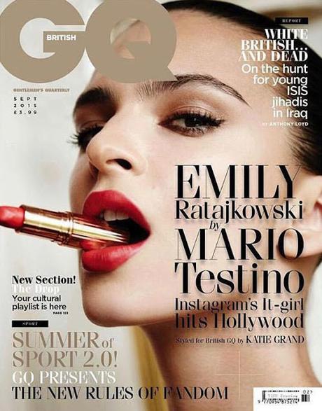 Emily Ratajkowski posa para dos portada de GQ Reino Unido