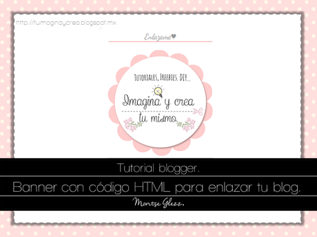 Banner con código HTML para que enlacen tu blog.