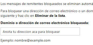 Bloqueo de remitentes automatico