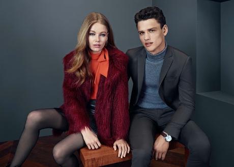 Hollie May Saker posa junto a Simon Nessman para la nueva campaña de River Island